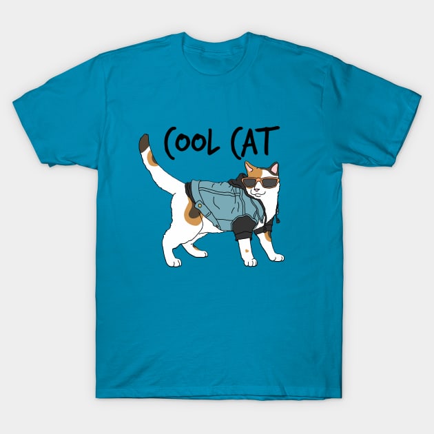 Cool Cat T-Shirt by aglomeradesign